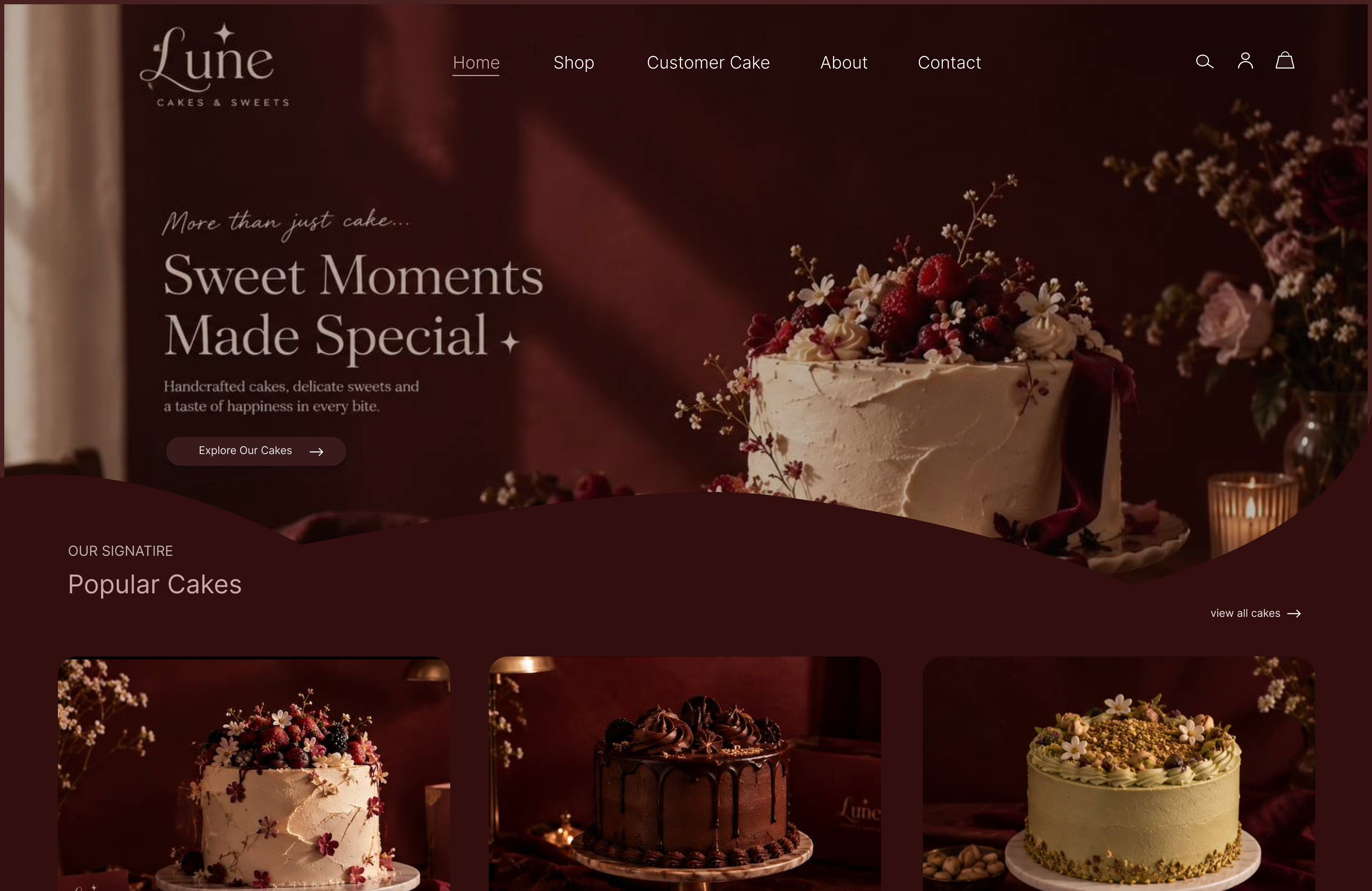 Lune Cake Shop Design